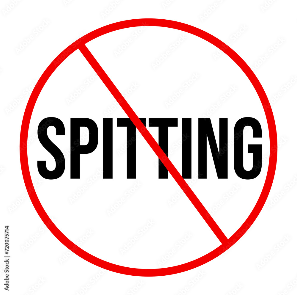 No Spitting sign No Spitting sign