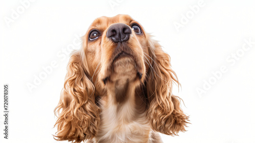 Cockerspaniel mit Blick nach oben