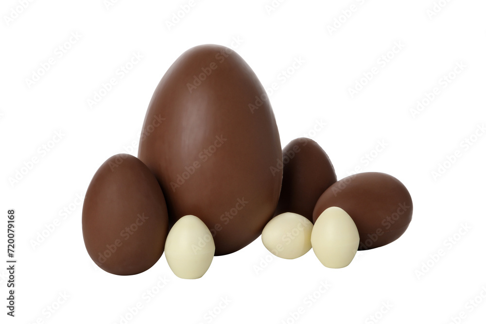 PNG,Chocolate eggs, isolated on white background PNG,Chocolate eggs, isolated on white background