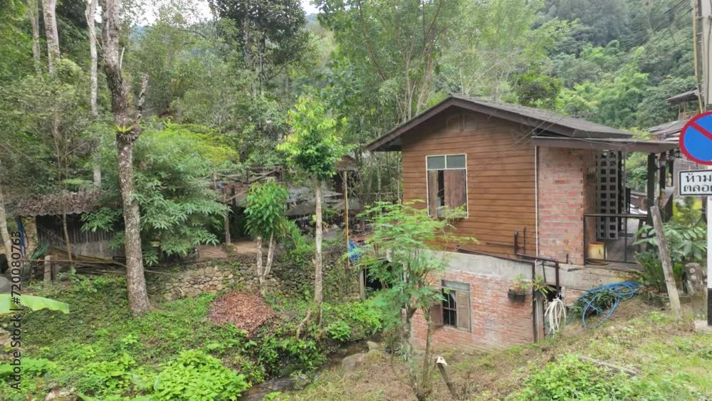 Village Serenity: Street Cafes in Northern Thai Hamlet Village Serenity: Street Cafes in Northern Thai Hamlet