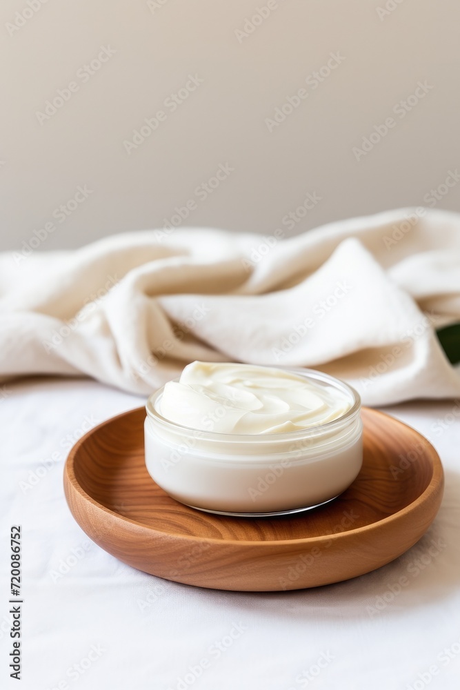 cosmetic cream jar mockup background with space for logo or inscriptions cosmetic cream jar mockup background with space for logo or inscriptions