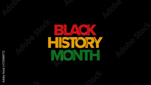 Black History Month Banner Loop photo