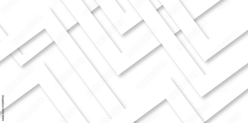 Modern abstract white curve square lines triangle technology backdrop. white light grey background. Space design concept. Decorative web layout poster, banner. White grey background vector design.