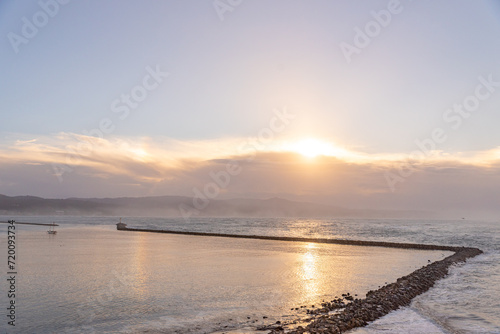 Half Moon Bay Harbor  Mavericks Surf  Sunrise  Early Morning  Oceanfront  Coastal  Harbor Views