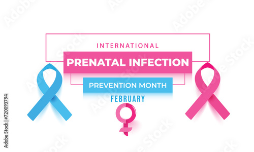 International Prenatal Infection Prevention Month. background, banner, card, poster, template. Vector illustration.