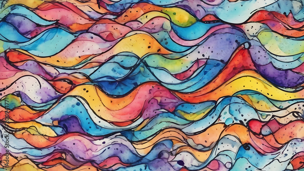 Abstract watercolor background template . Abstract Modern Backgrounds design. AI generated image