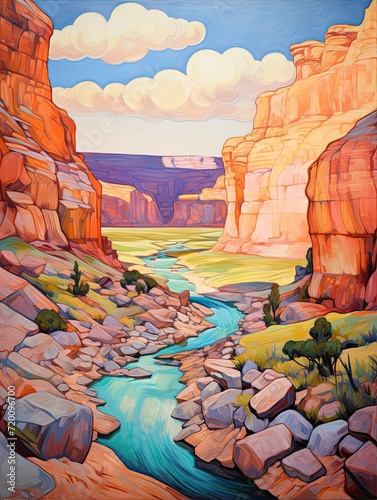 Grand Canyon Riverside Paintings: Captivating Colorado River Scenes