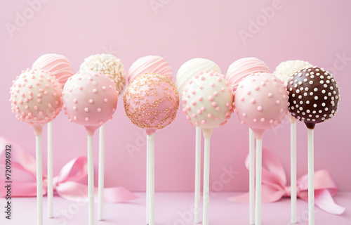 Assorted Cake Pops with Sprinkles