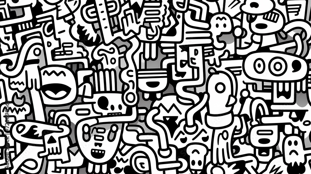 Cute graffiti art abstract background poster web page PPT, art background Cute graffiti art abstract background poster web page PPT, art background