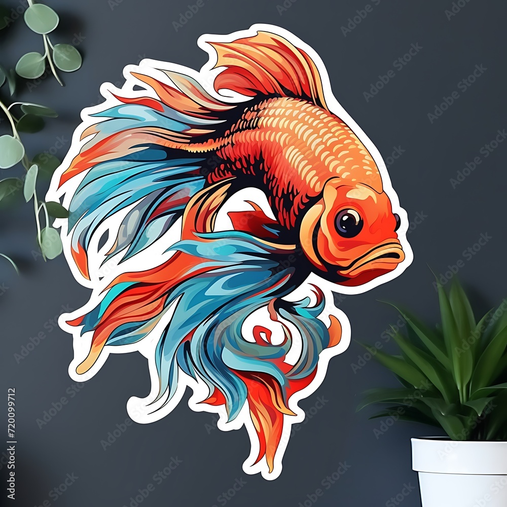 Vibrant Colors of Nature in a Sticker Decal
