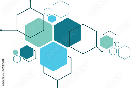 Hexagon Minimal Abstract Background for your designs