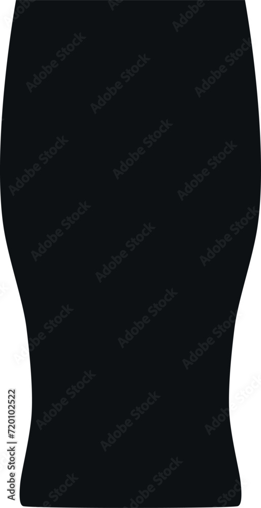 Silhouette of Beer Glass Icon. Vector Illustration. Silhouette of Beer Glass Icon. Vector Illustration.