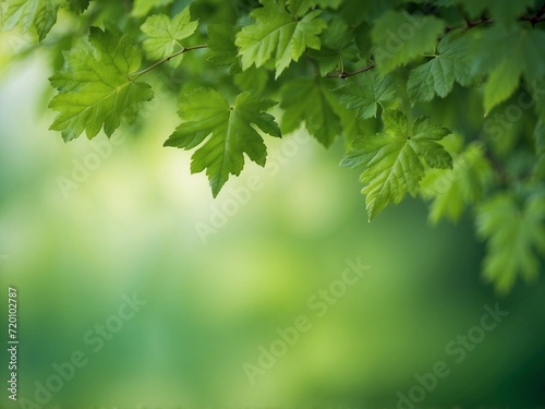 Artistic nature background with leaves, AI generative