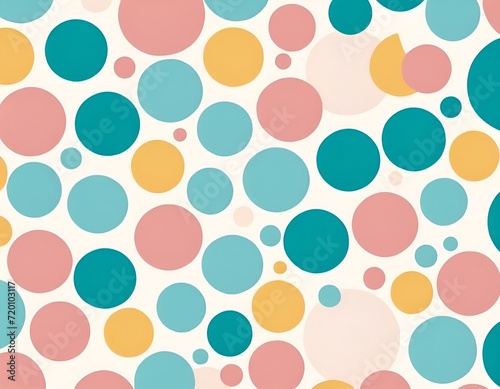 Paper art cartoon abstract polka dot. Paper carve background. Modern origami design template. Vector illustration. paper layers in pastel colors