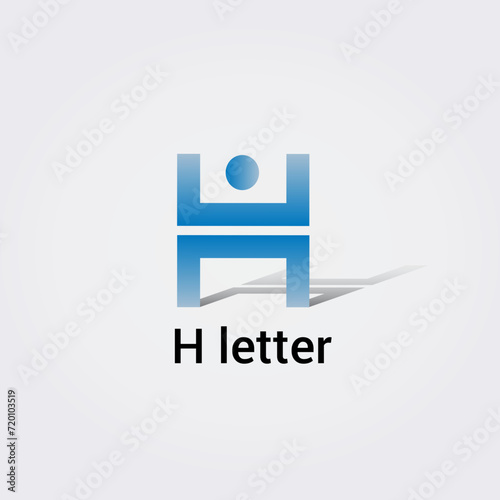 Icone Lettre H pour Design Logos, Symbole, Illustration Pictogramme Monogramme pour Business, Variations Alphabet Isolé Silhouette