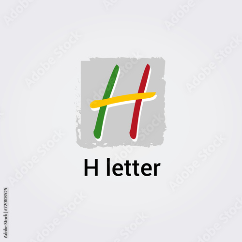 Icone Lettre H pour Design Logos, Symbole, Illustration Pictogramme Monogramme pour Business, Variations Alphabet Isolé Silhouette