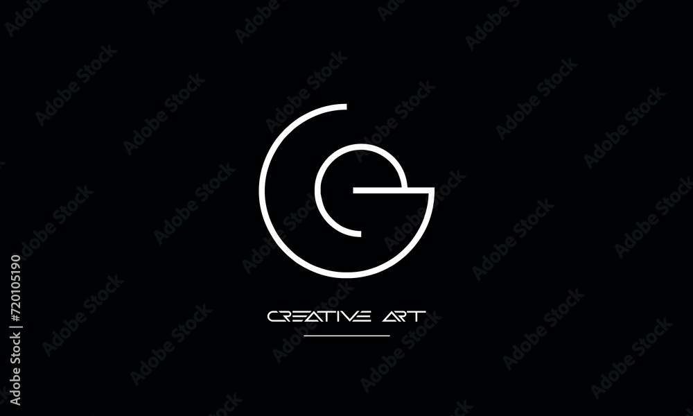 EG, GE, E, G abstract letters logo monogram EG, GE, E, G abstract letters logo monogram