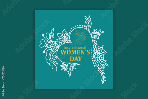 happy women's day social media banner design 