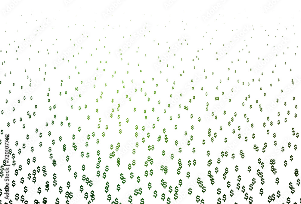 Light Green vector pattern with Dollar.