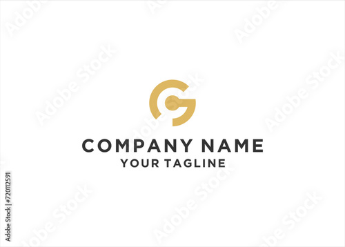 Initial Letter CG GC Logo Design Vector Illustration 