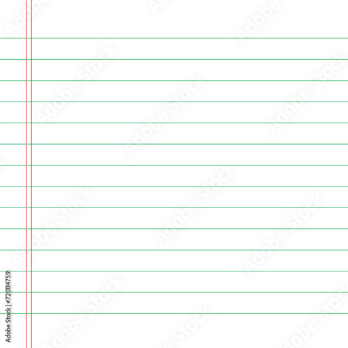 Blank loose leaf notebook paper background. Realistic line paper note. Notebook paper with lines design. Blank notebook paper sheet with lines vector illustration design.11.55.