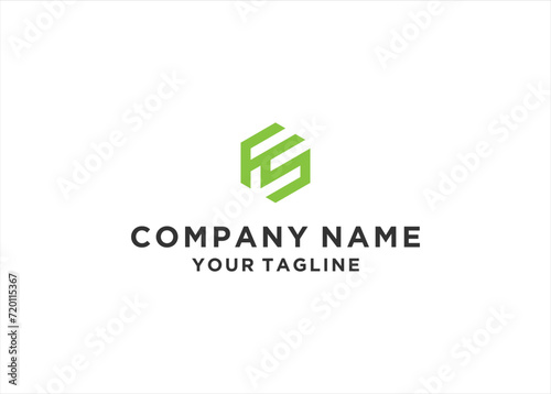 Initial Letter FS SF Logo Design Vector Illustration	