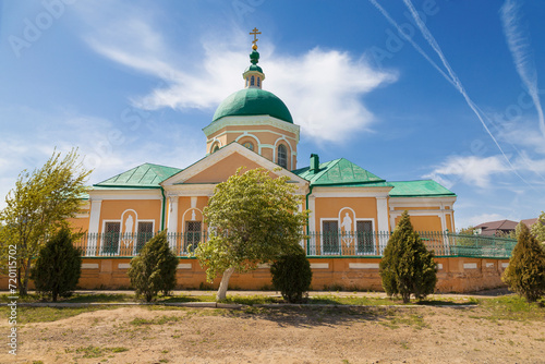 The Church of St. John Chrysostom in Astrakhan on a sunny spring day. Russia photo