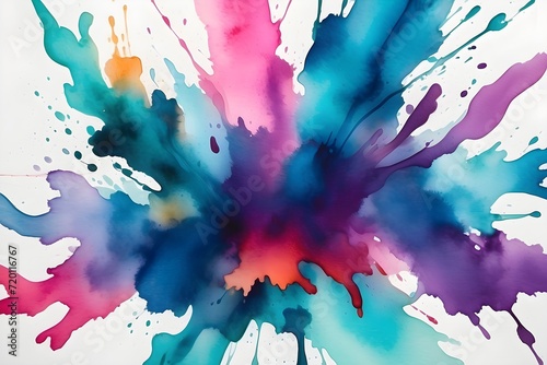 Abstract Captivating Watercolor Stains background © Zain_Ul_Abidin
