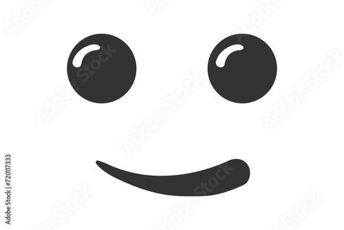 Smiling emoticons in honor of world laughter day. Expressing emotions, sadness, joy, boredom, surprise, thoughtfulness. Png