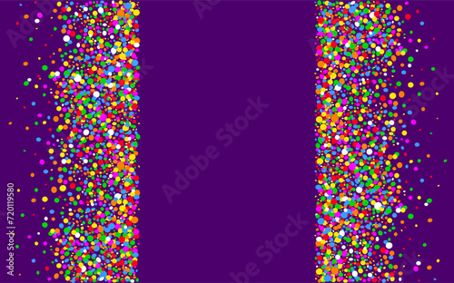 Colorful background with colored dots with space to write and publish party and carnival flyers