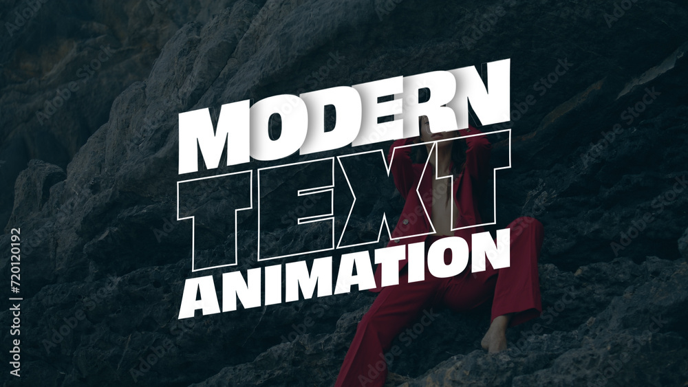 Modern Text Animation Stock Template | Adobe Stock