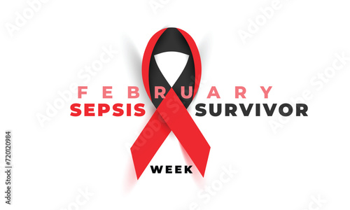 Sepsis survivor week. background, banner, card, poster, template. Vector illustration.