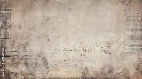 Newspaper paper grunge vintage old aged texture background. 
