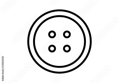 Icono negro de botón en fondo blanco.