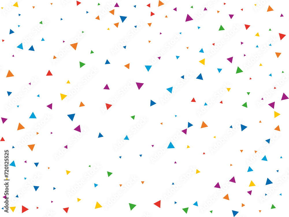 Colored Rainbow Triangular Confetti