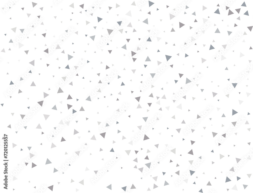Christmas Silver Triangular Confetti