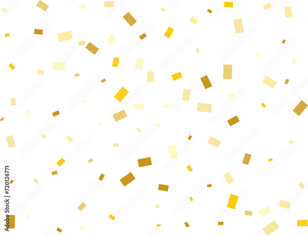 Gold Rectangle Confetti. Gold Rectangle Confetti.