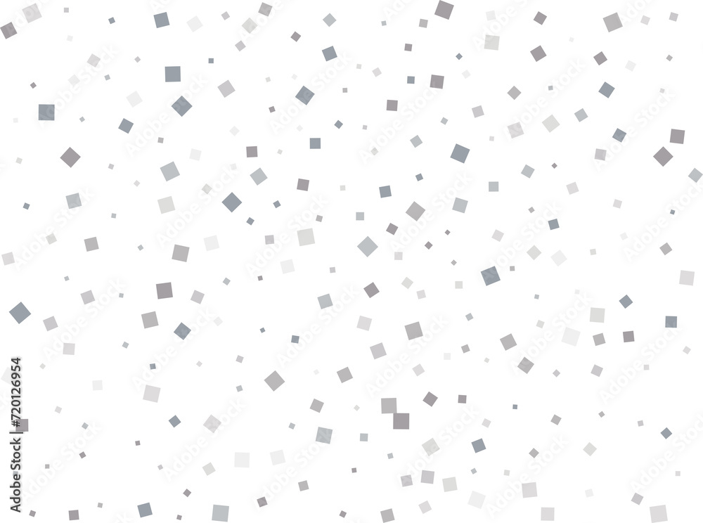 Elegant Shiny Silver Square Confetti Elegant Shiny Silver Square Confetti