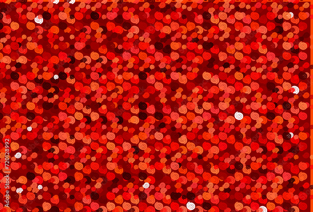 Light Red vector background with curved circles. Light Red vector background with curved circles.