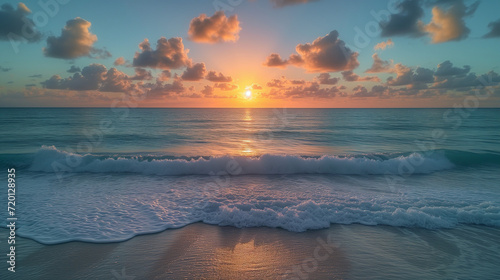 Sunrise over the ocean. Beach. Beautiful seascape. Panoramic view of beautiful sunset over the sea. Beautiful seascape. Panoramic view of beautiful sunset over the sea. Sunsets over. Sunset sky clouds