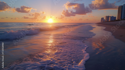 Sunrise over the ocean. Beach. Beautiful seascape. Panoramic view of beautiful sunset over the sea. Beautiful seascape. Panoramic view of beautiful sunset over the sea. Sunsets over. Sunset sky clouds