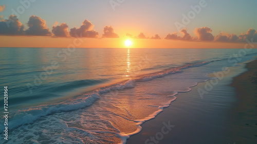 Sunrise over the ocean. Beach. Beautiful seascape. Panoramic view of beautiful sunset over the sea. Beautiful seascape. Panoramic view of beautiful sunset over the sea. Sunsets over. Sunset sky clouds