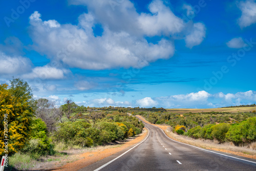 Driving across Western Australia roads