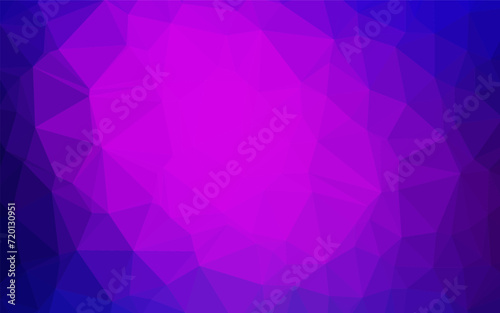 Dark Pink, Blue vector abstract mosaic pattern. Colorful illustration in abstract style with gradient. Polygonal design for your web site.