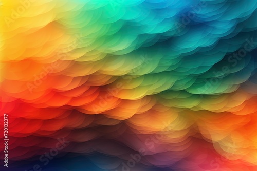 Abstracto multicolor plano arco iris de color olas de fondo photo