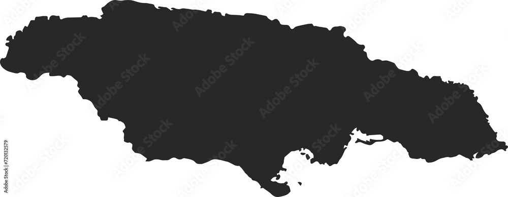 Obraz na płótnie country map jamaica w salonie