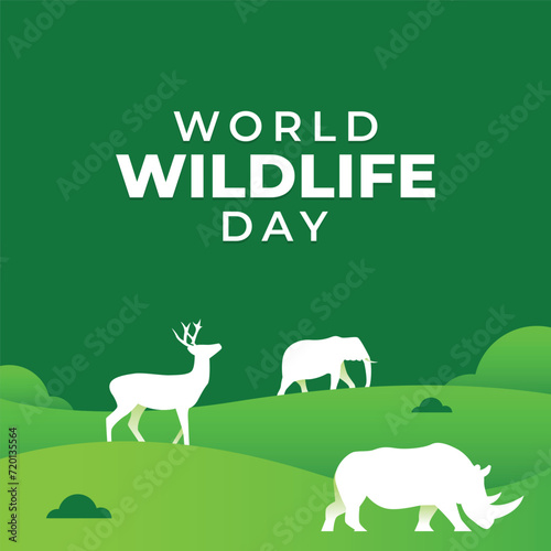 World Wildlife Day Design Illustration