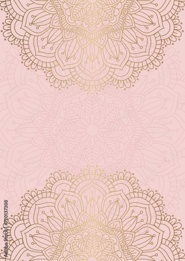 Fototapeta premium Elegant background with a decorative mandala design