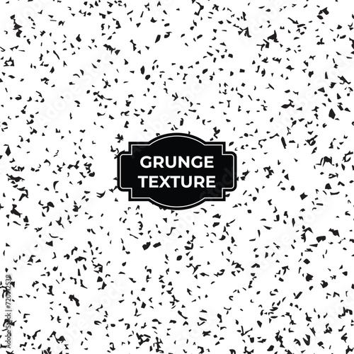 Dust Dots Grunge Texture Set. Black Dusty Scratchy Pattern Collection. Abstract Grainy Background. Vector Design Artwork. Textured Effect. Crack.