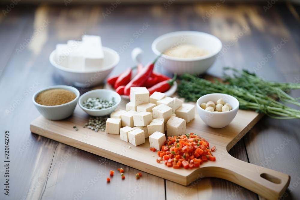 tofu cubes and chickpeas for protein options tofu cubes and chickpeas for protein options